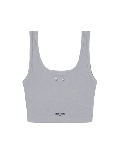 TEAM WANG design x CHUANG ASIA Cropped Tank Top (Grey)
