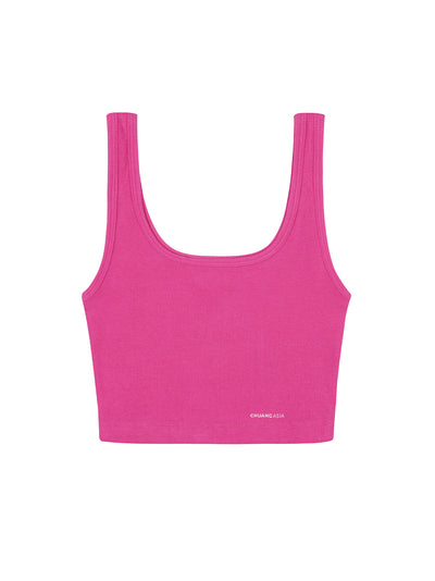 TEAM WANG design x CHUANG ASIA Cropped Tank Top (Rose Red)