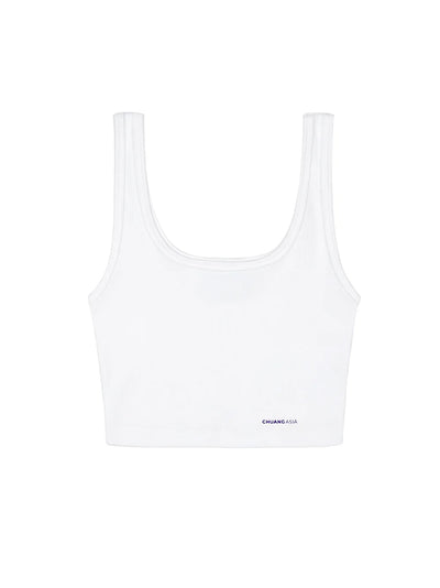 TEAM WANG design x CHUANG ASIA Cropped Tank Top (White)