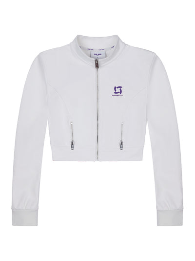 TEAM WANG design x CHUANG ASIA Zip up Cropped Casual Jacket (White)