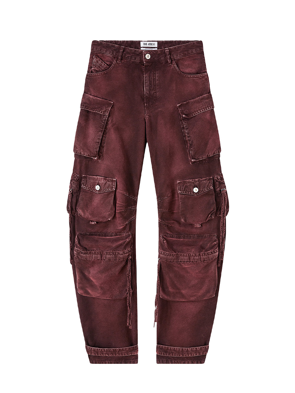 Pantaloni Lunghi 'Fern' (Red/Burgundy)