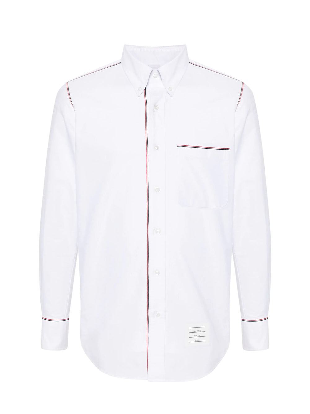 RWB-Trim Cotton Shirt (White)