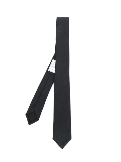 Super 120S Twill Necktie (Charcoal)