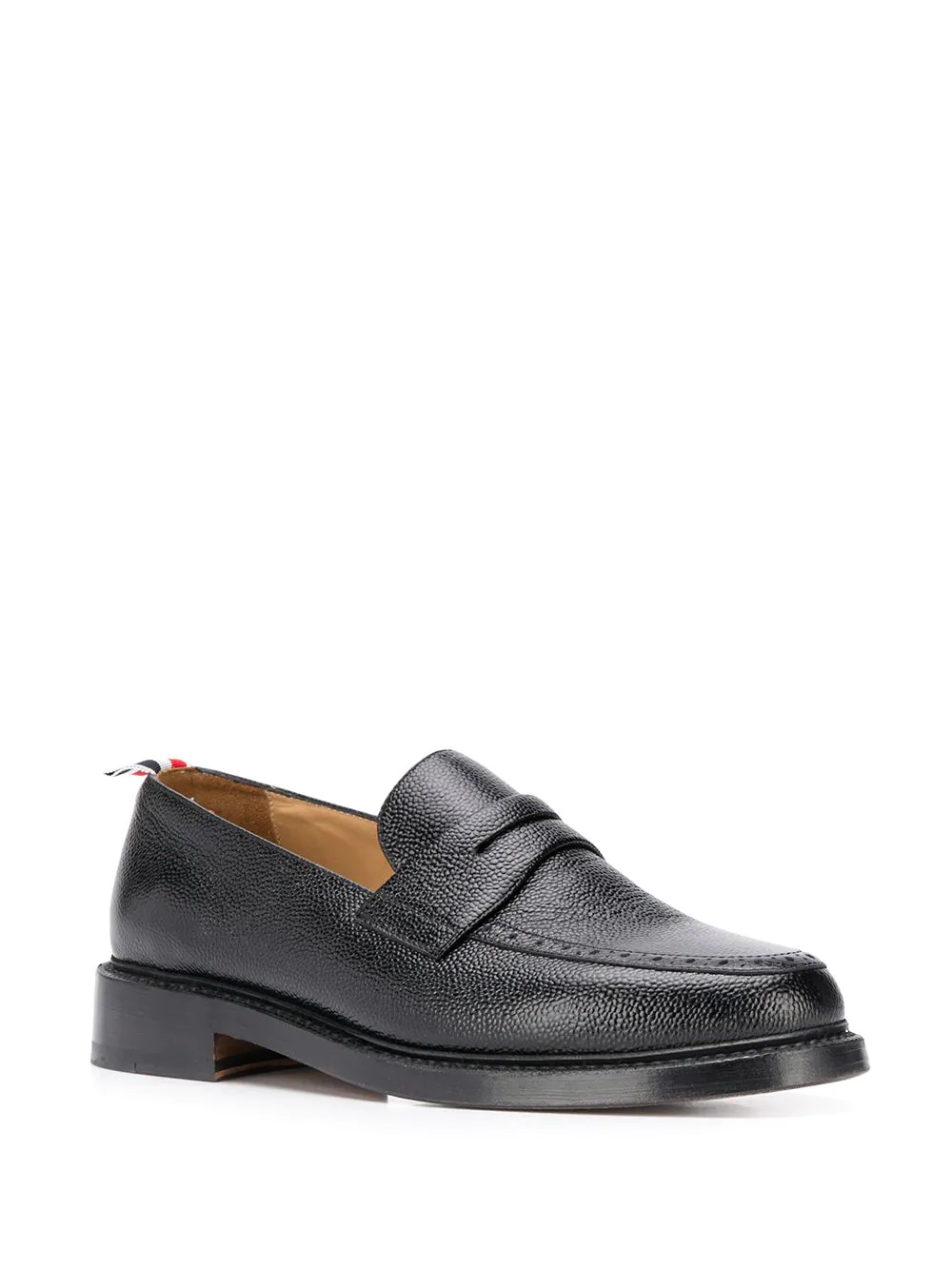 THomBrowne-BlackPebbleGrainRubberSolePennyLoafer-Black-2