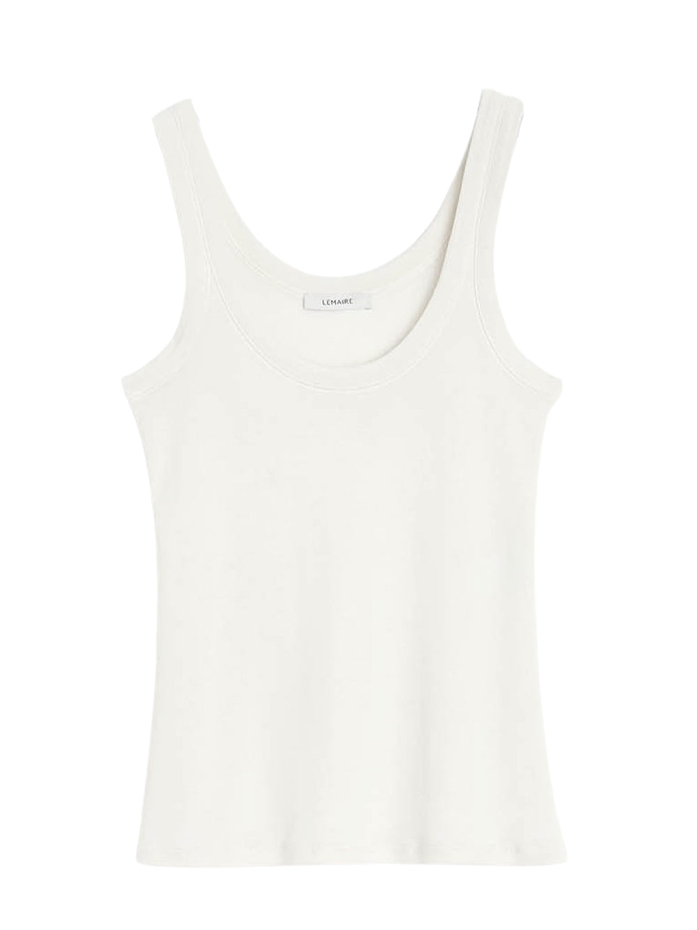 Rib Tank Top Light Cream