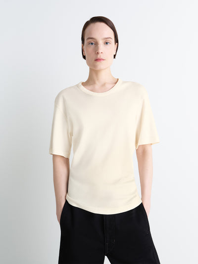 Rib T-Shirt (Light Cream)