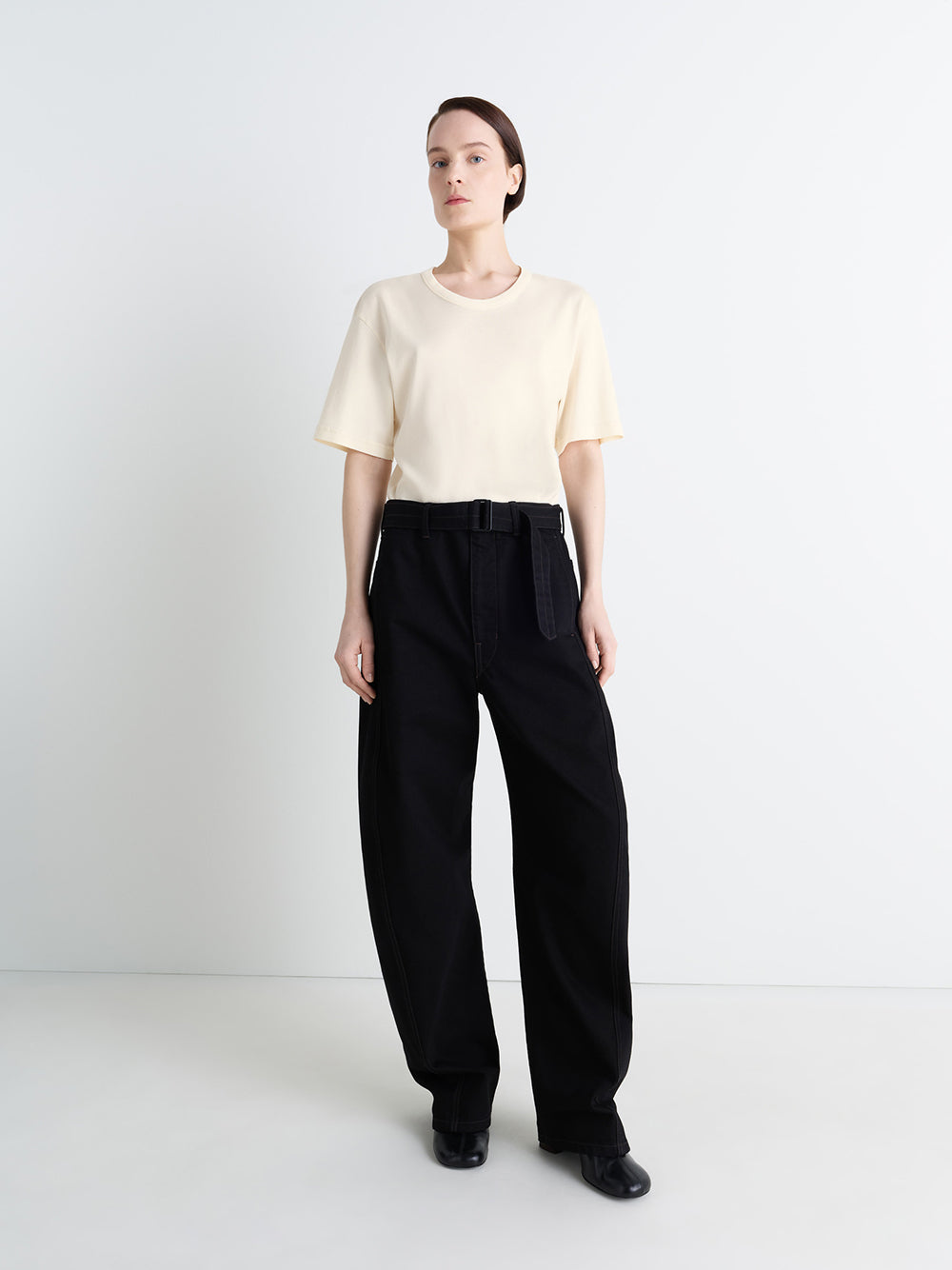 Rib T-Shirt (Light Cream)