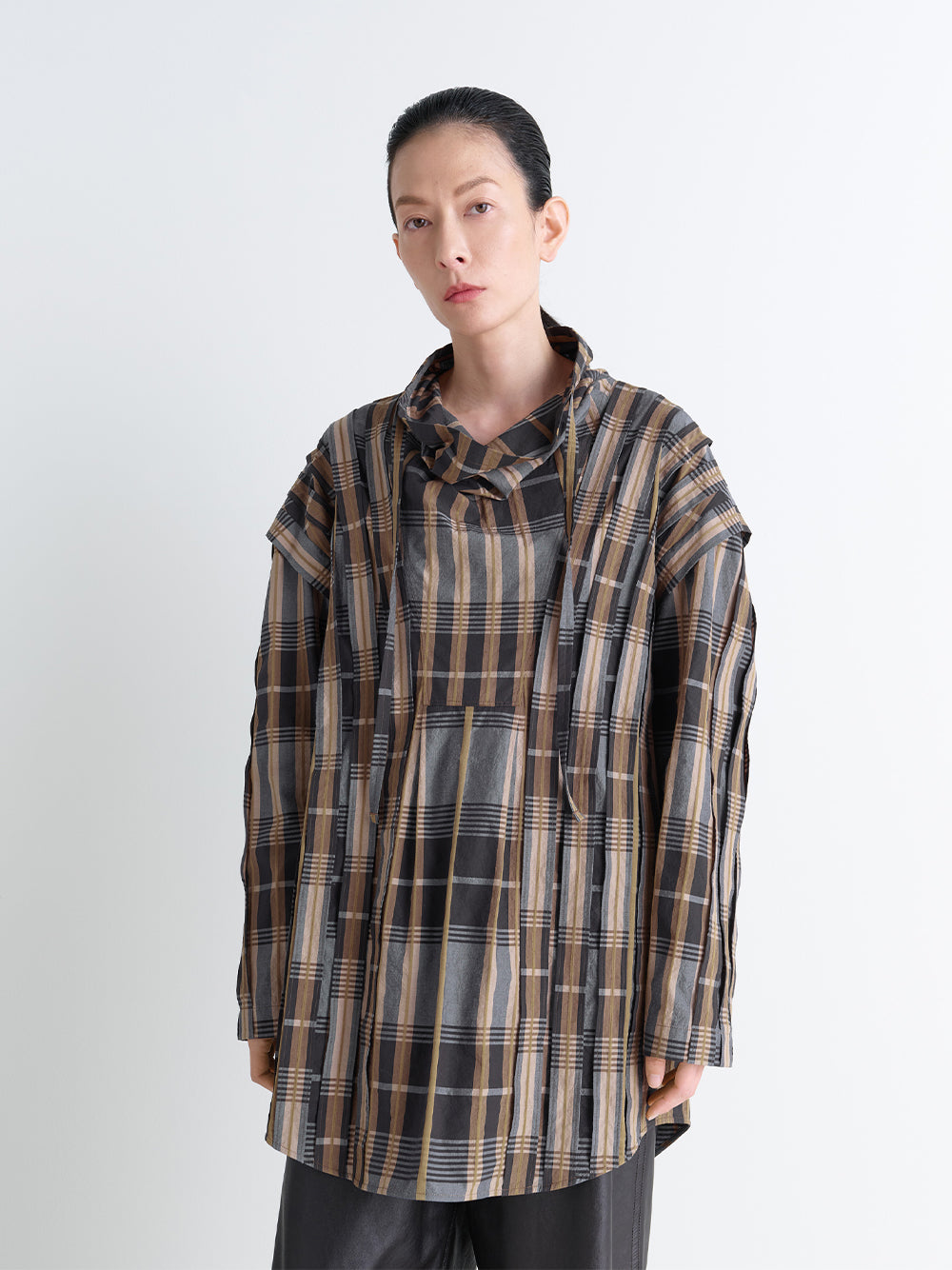 Vareuse Top With Straps Blue/Beige