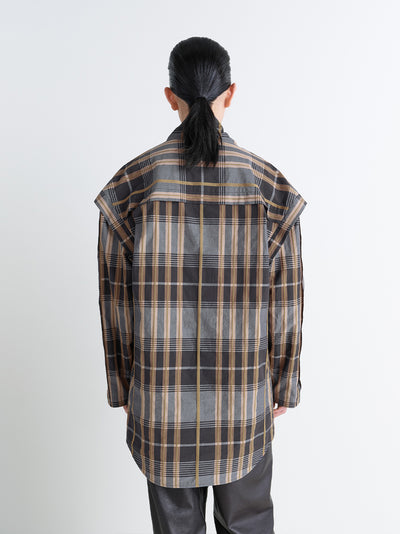 Vareuse Top With Straps Blue/Beige