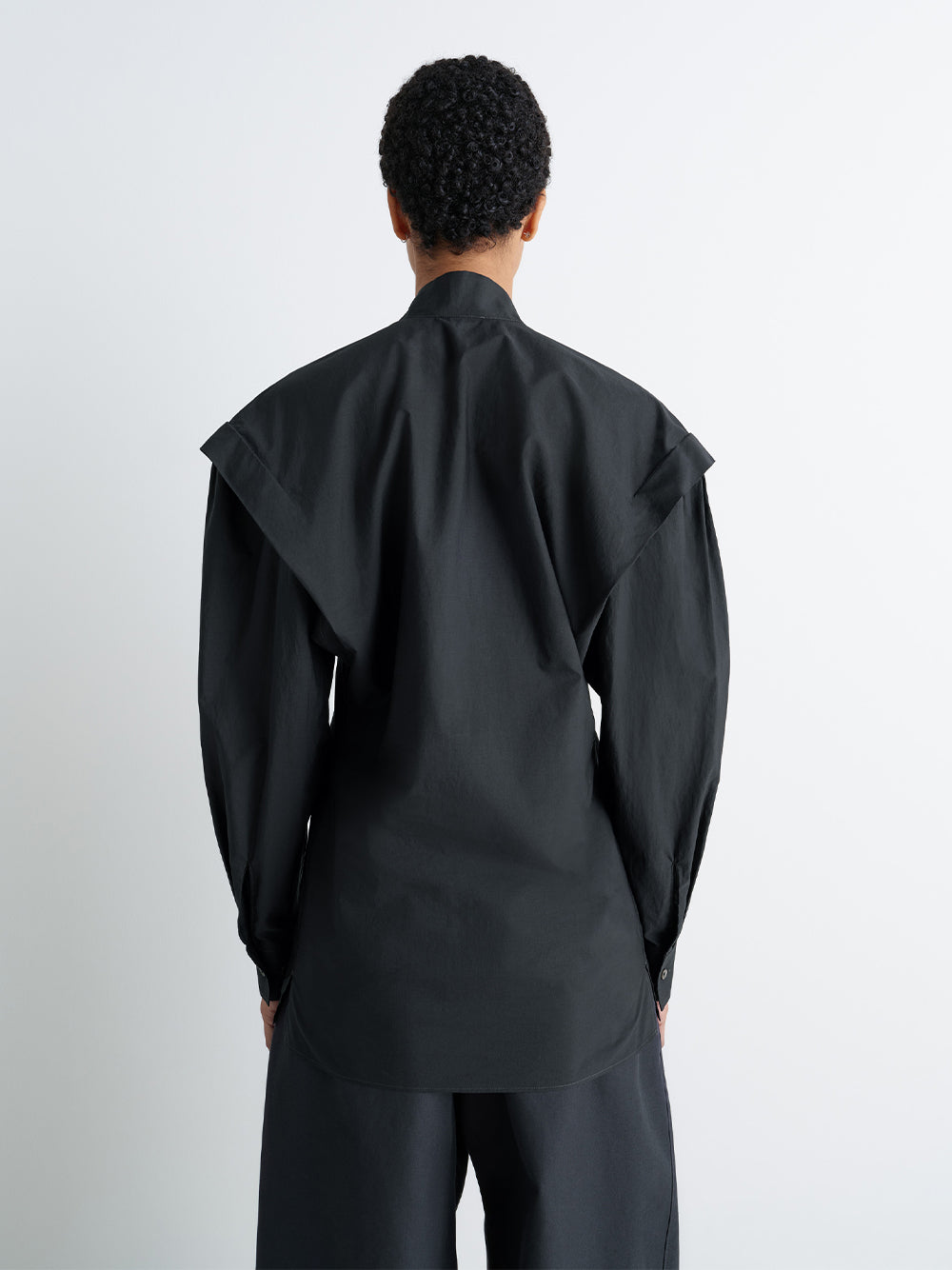 Ascot Blouse Squid Ink