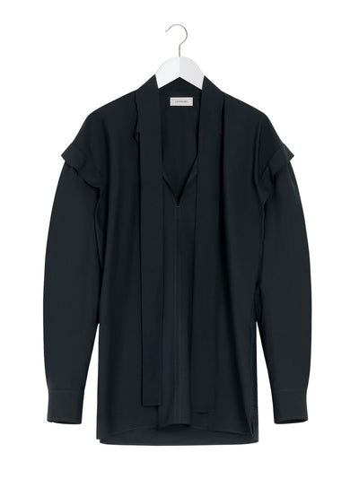 Ascot Blouse Squid Ink