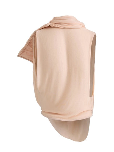 Vesta Drape Top (Nude Peach)