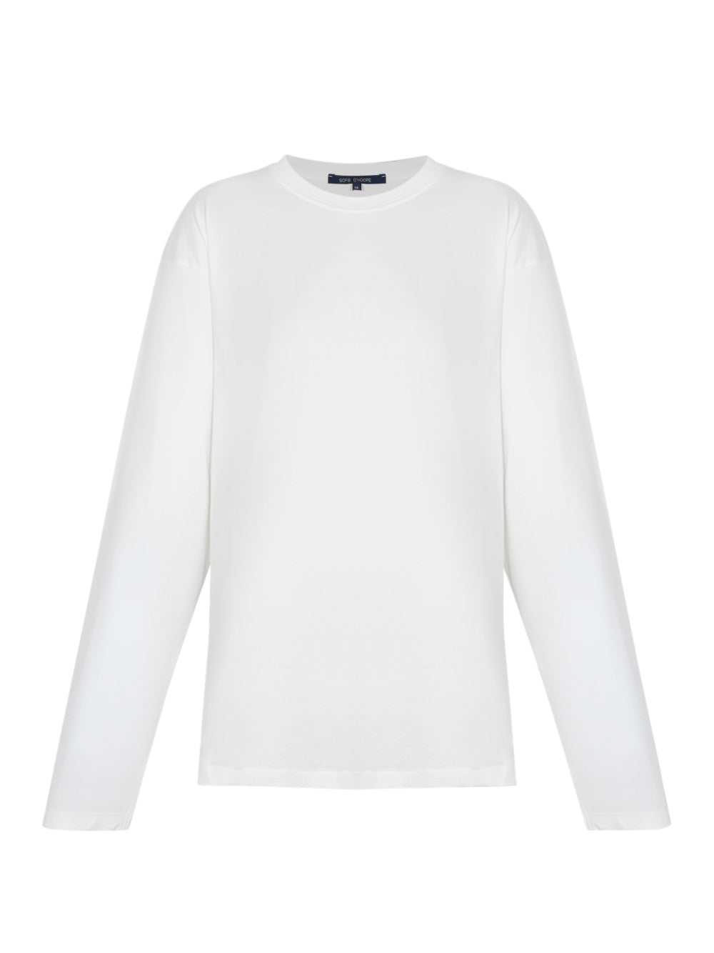 T-shirt C/neck Long Sleeve Off White