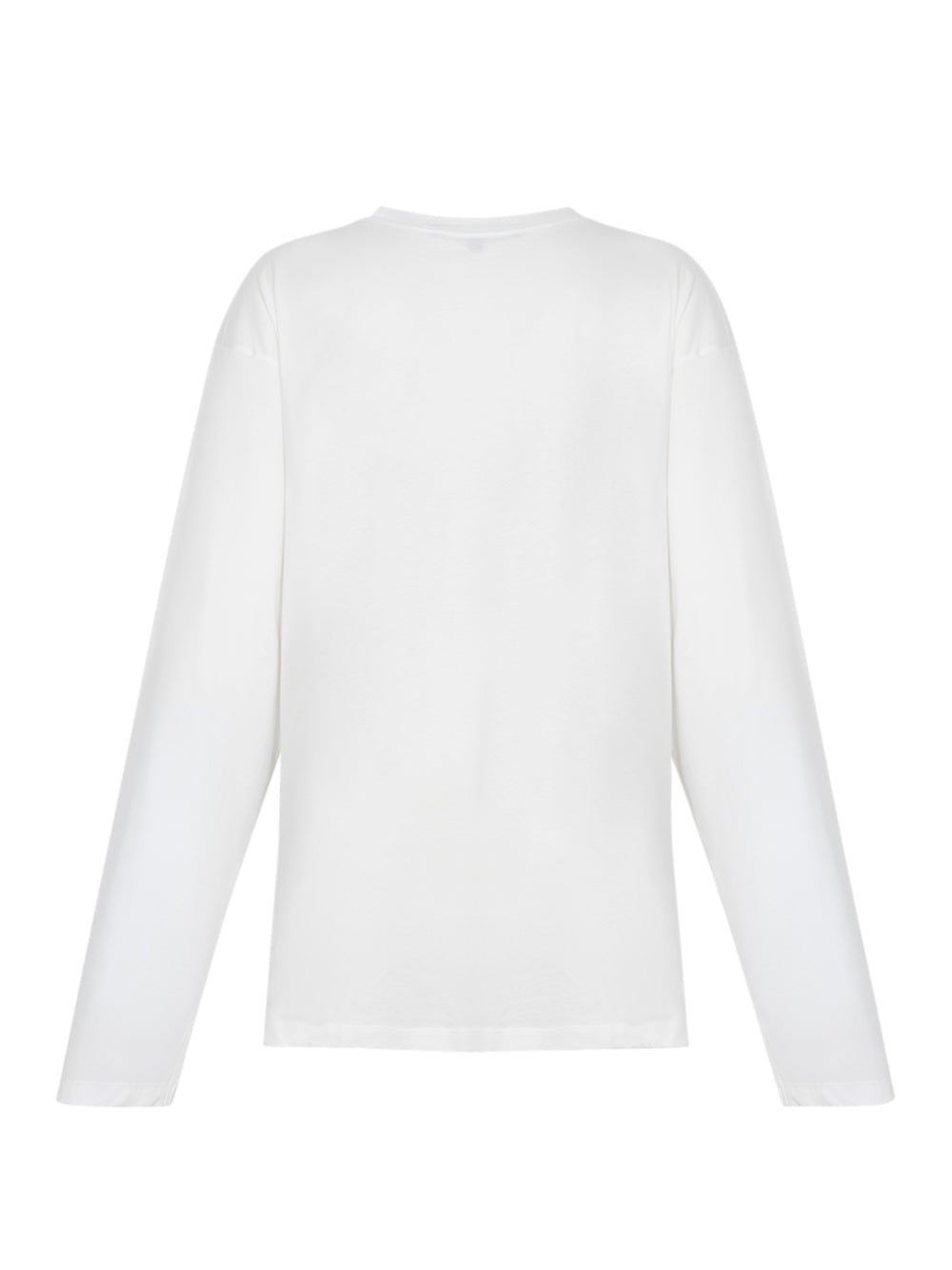T-shirt C/neck Long Sleeve Off White