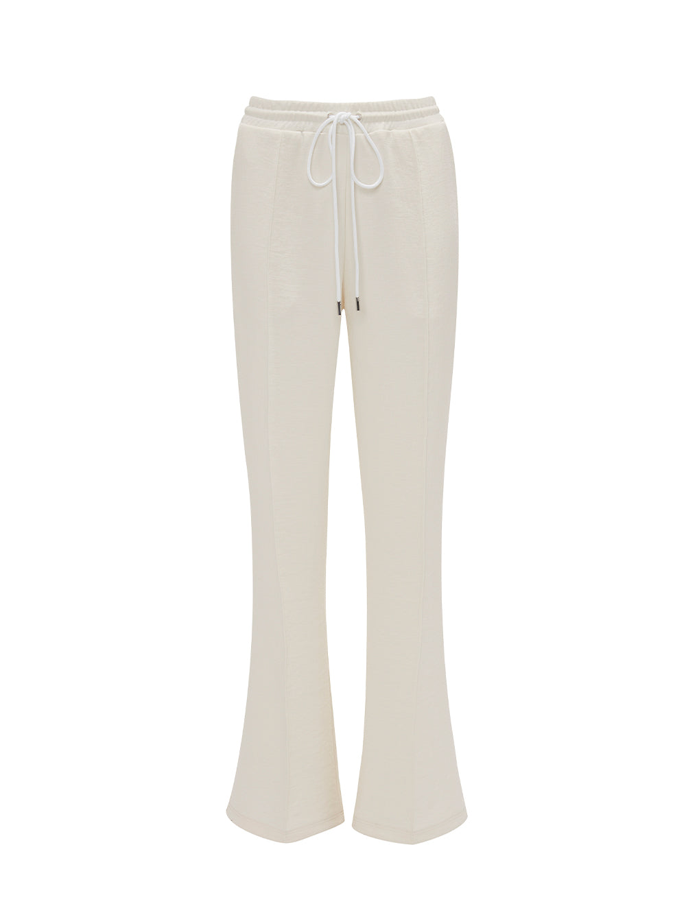 Drawstring Tailored Trousers (Off-White)