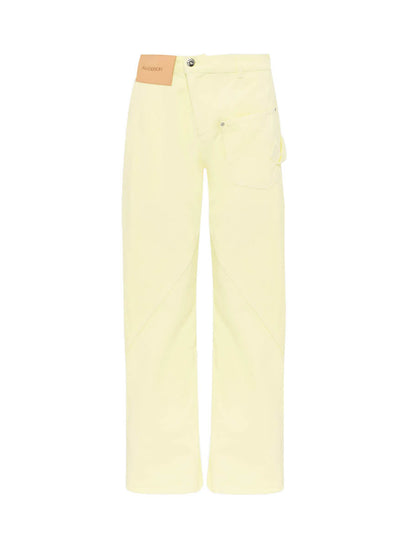 Twisted Workwear Trousers Lemon