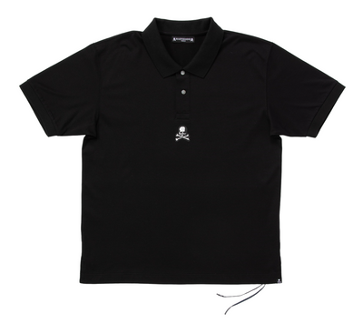 Skull Polo Shirt Black