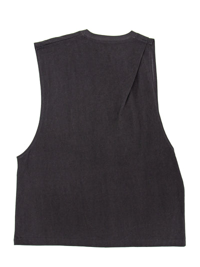 Graphic Sleeveless Charcoal(Or)