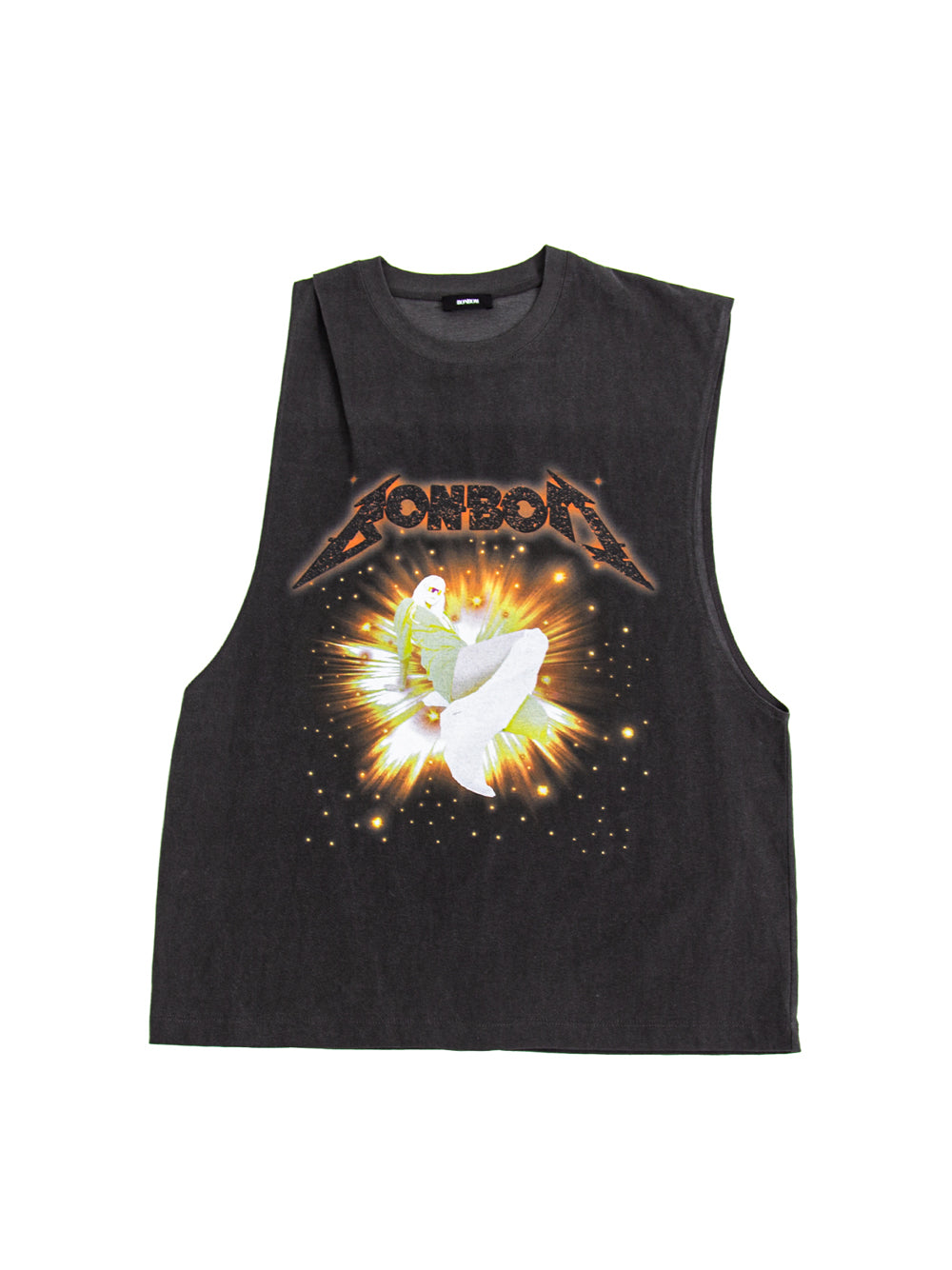 Graphic Sleeveless Charcoal(Or)