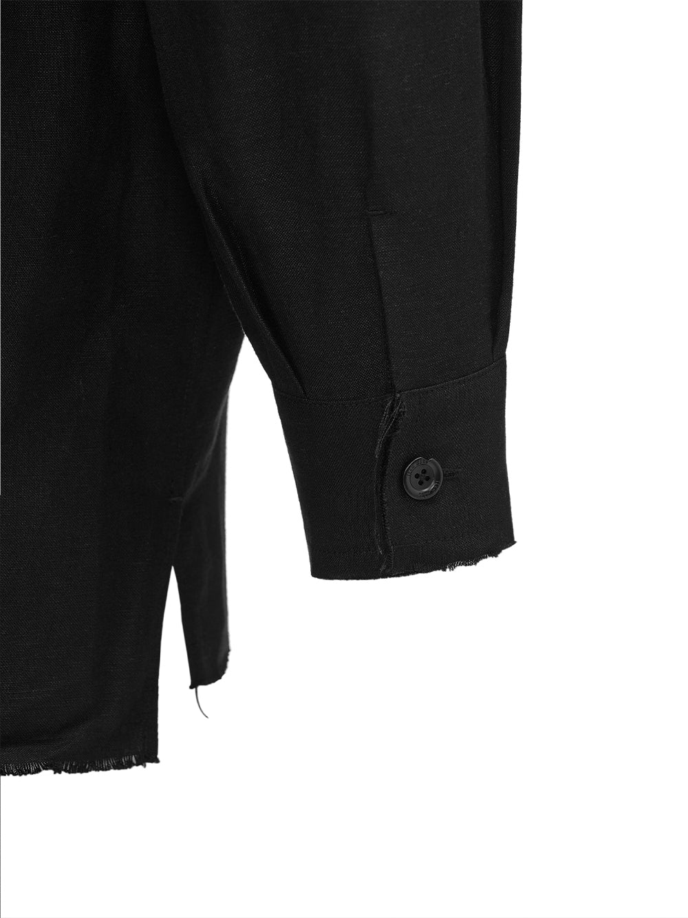 Acceptance Oversized Draped Shirt Black