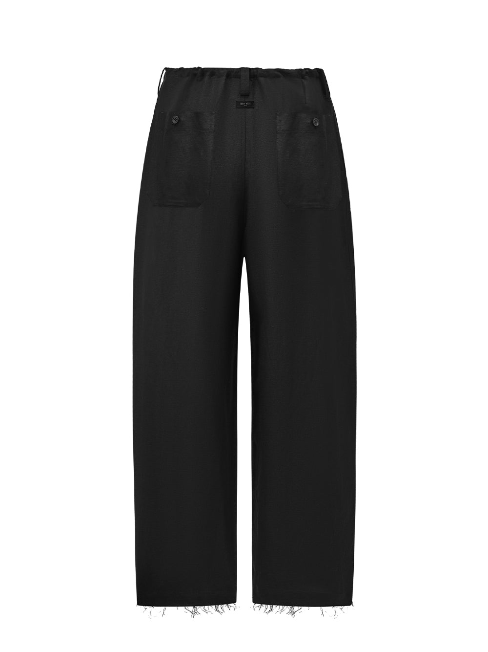 Acceptance Relaxed Draped Trousers Black