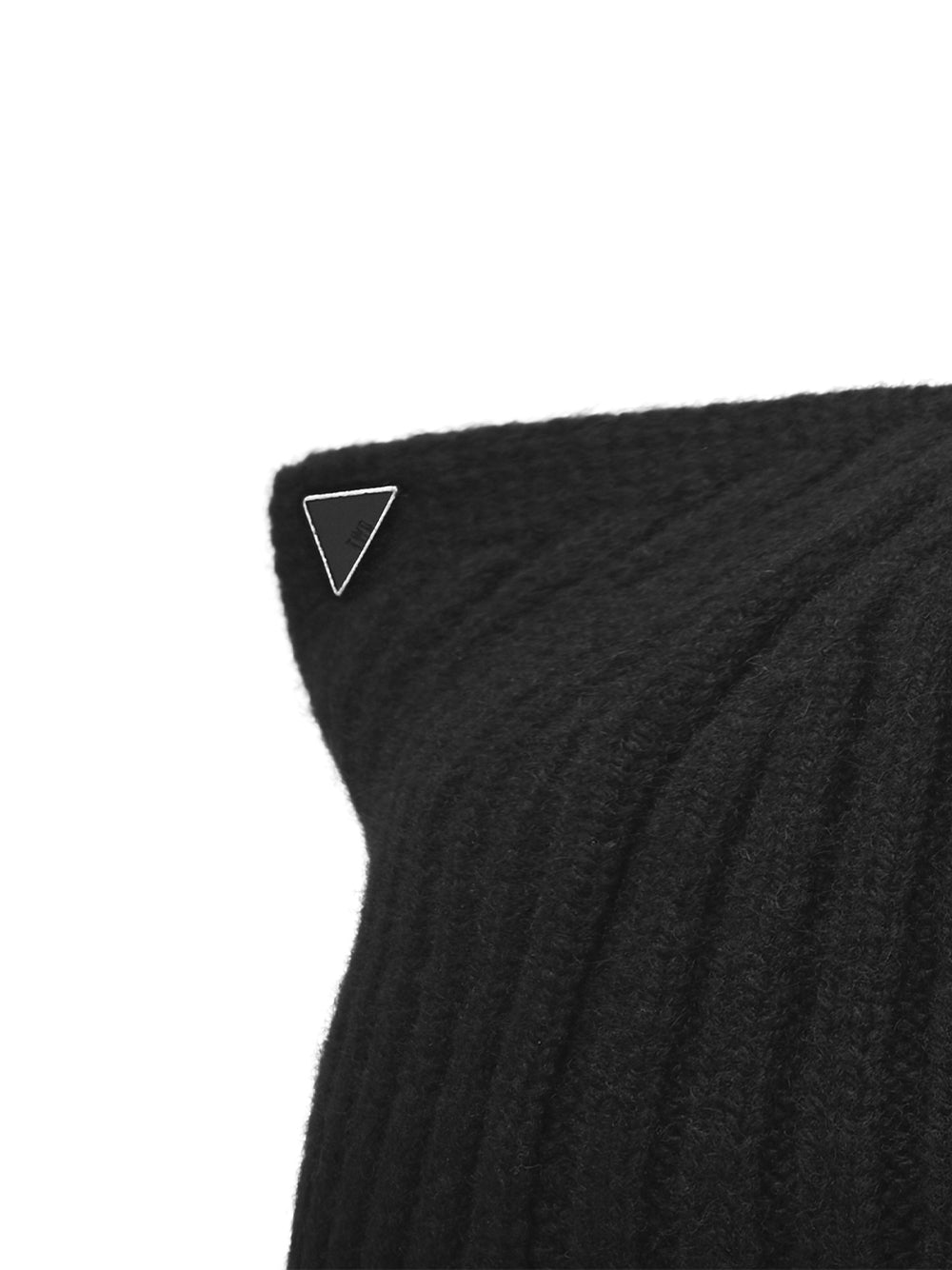 Acceptance Single Ear Knit Beanie Black