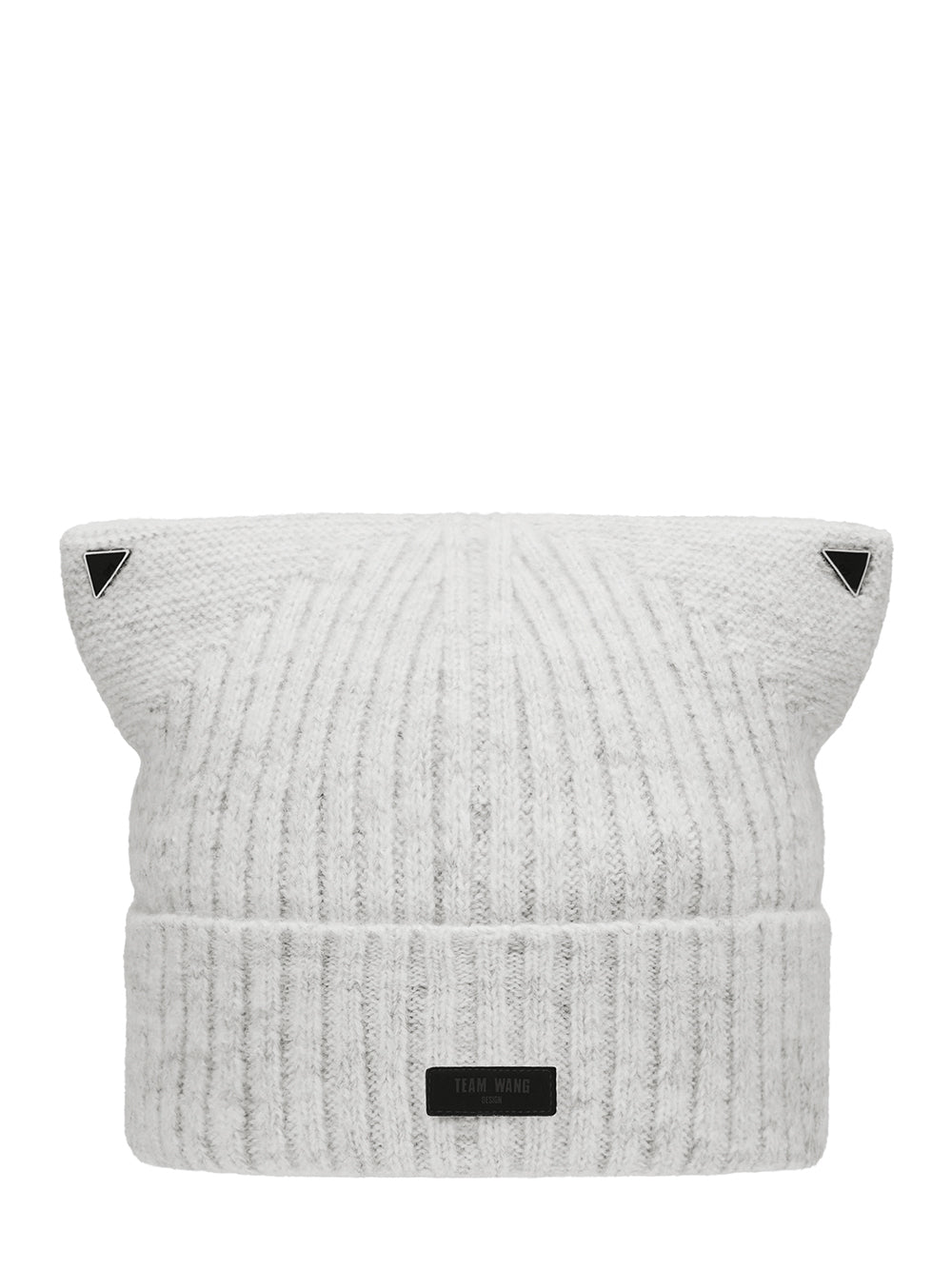 Acceptance Ears Knit Beanie White Gray