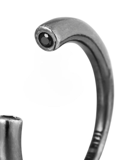 Acceptance Metal Gem Ring Antique Silver