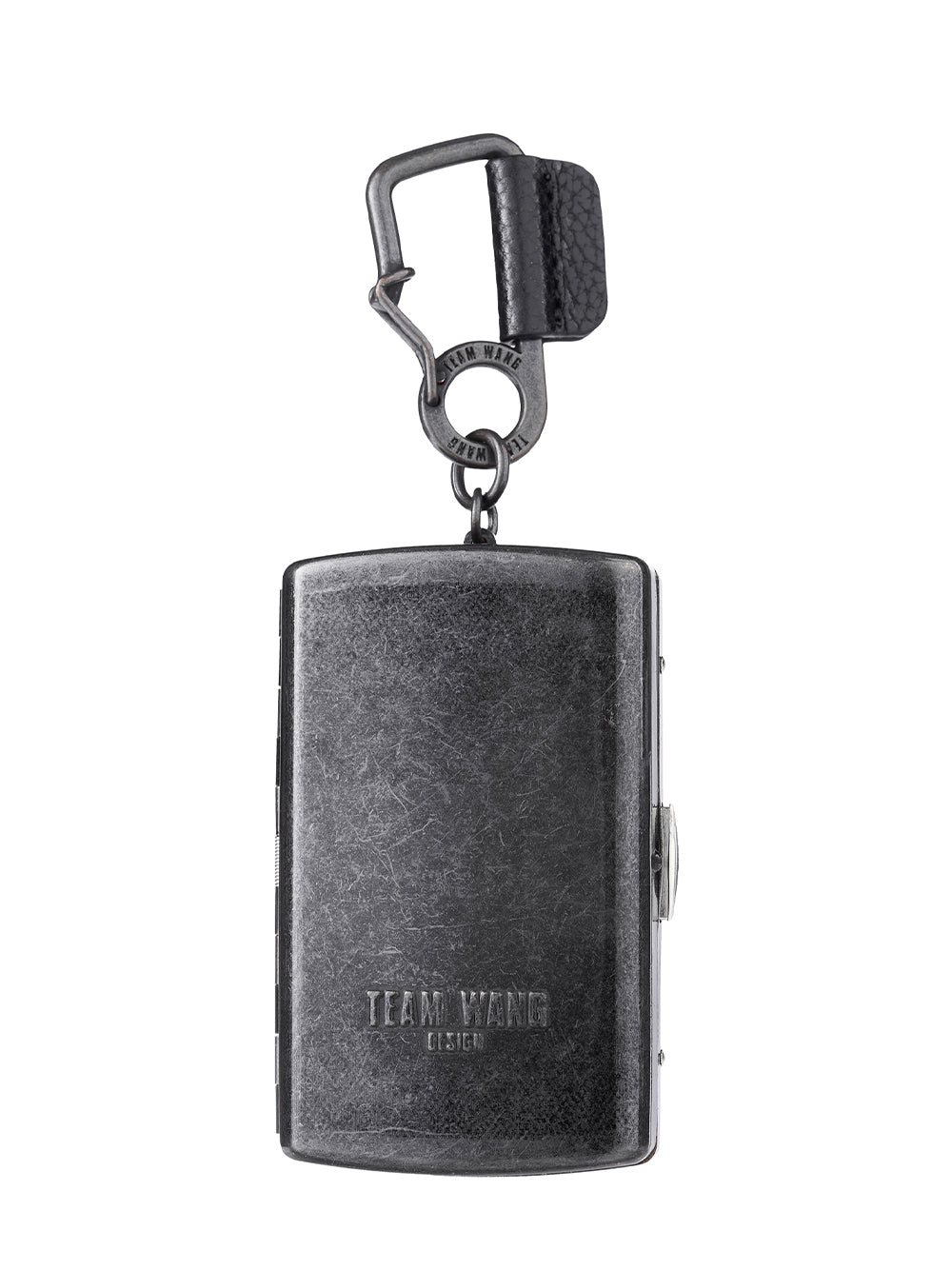 Acceptance Metal Container Keychain Antique Silver