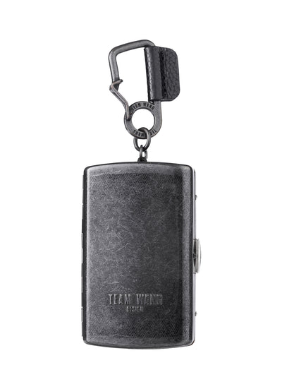 Acceptance Metal Container Keychain Antique Silver