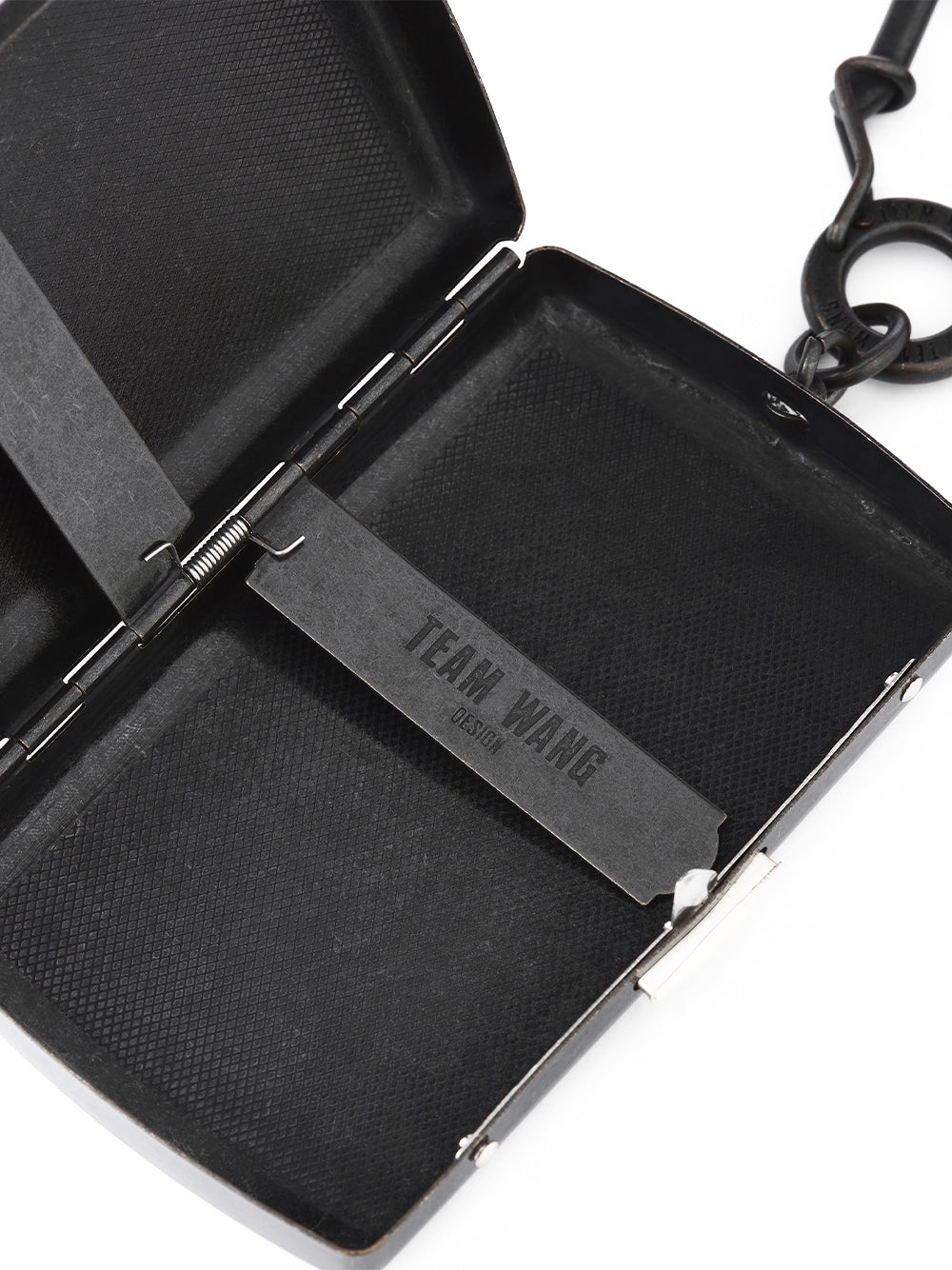 Acceptance Metal Container Keychain Antique Silver