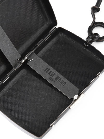 Acceptance Metal Container Keychain Antique Silver