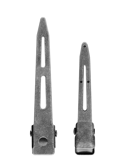 Acceptance Hair Clip Antique Silver&Black