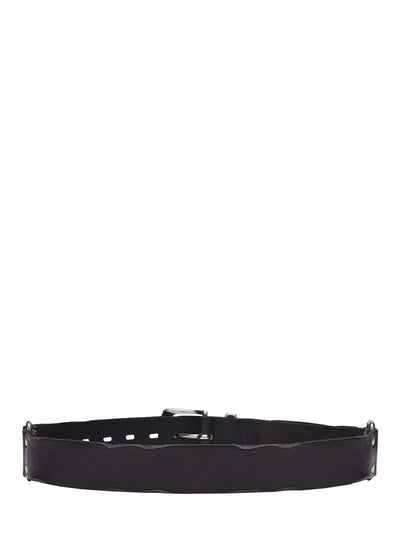 Acceptance Wide Leather Belt Black