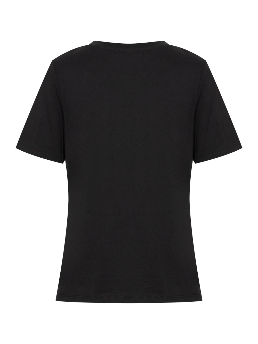 T-Shirts Short Sleeve Shirt With Print (Black)