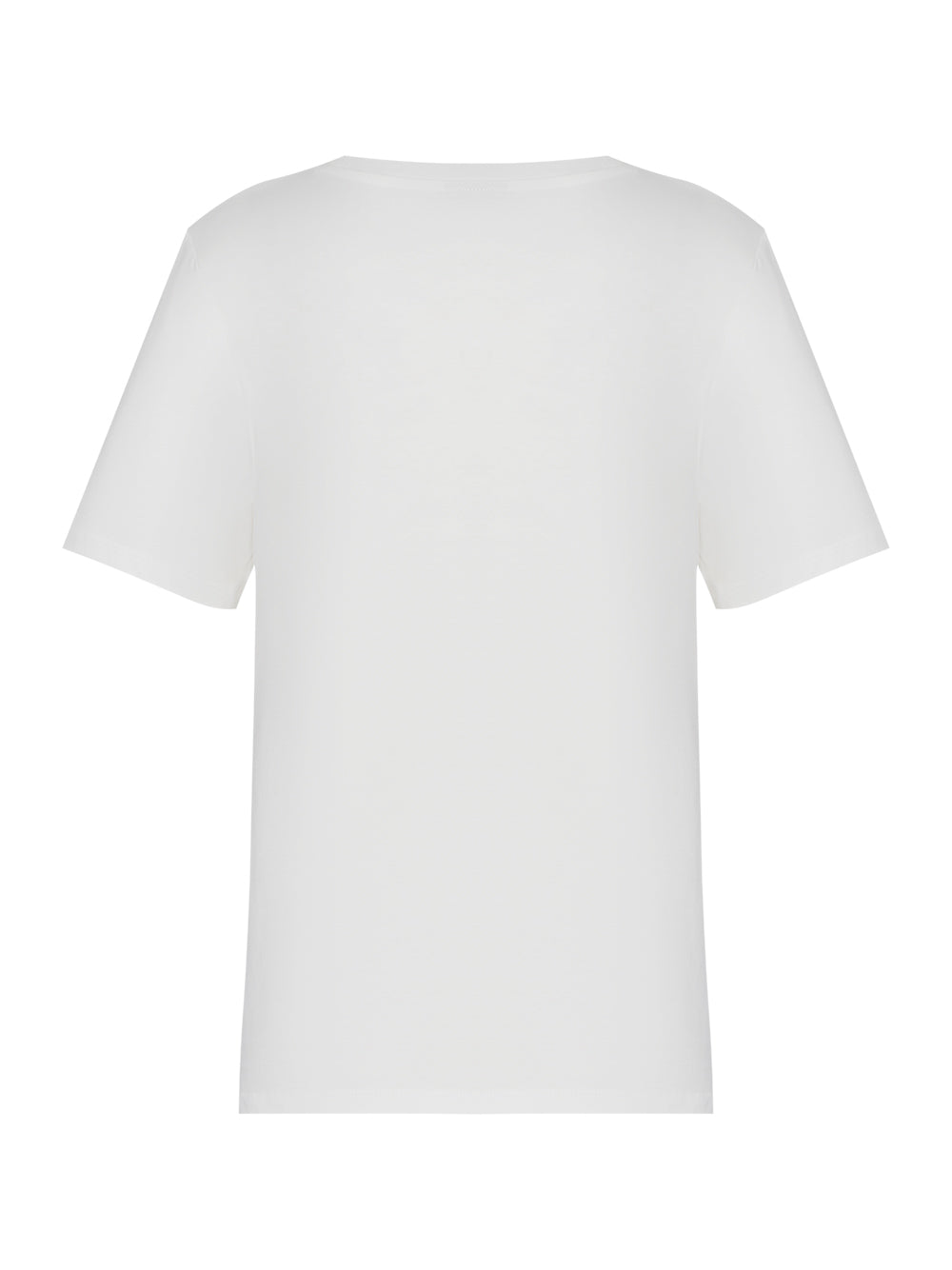 T-Shirts Short Sleeve Shirt With Print (White)