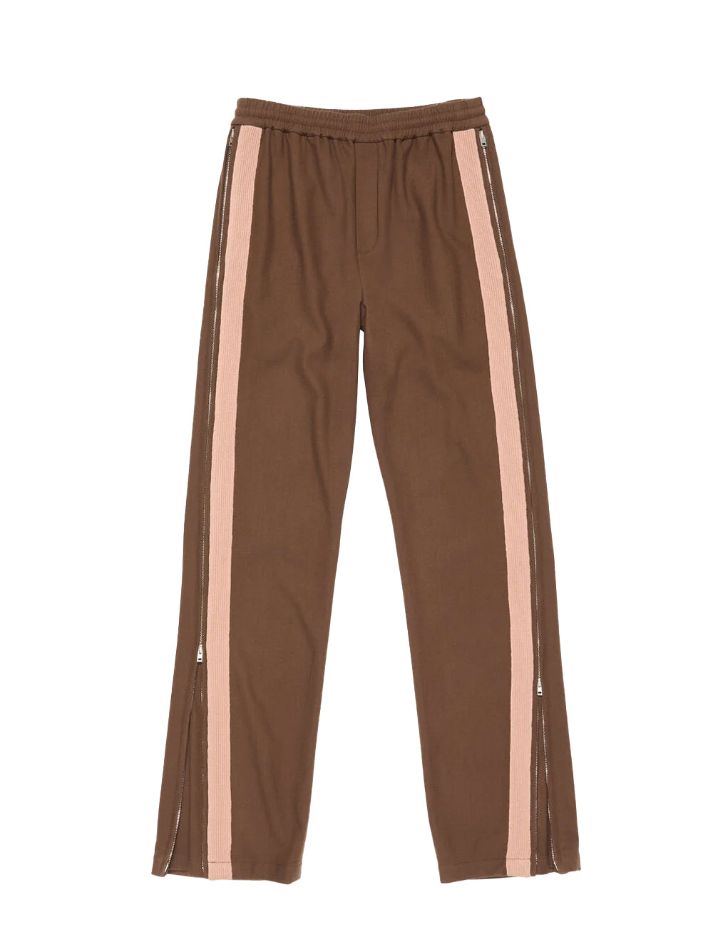 Tailored Wool Trousers (Chocolate Brown)