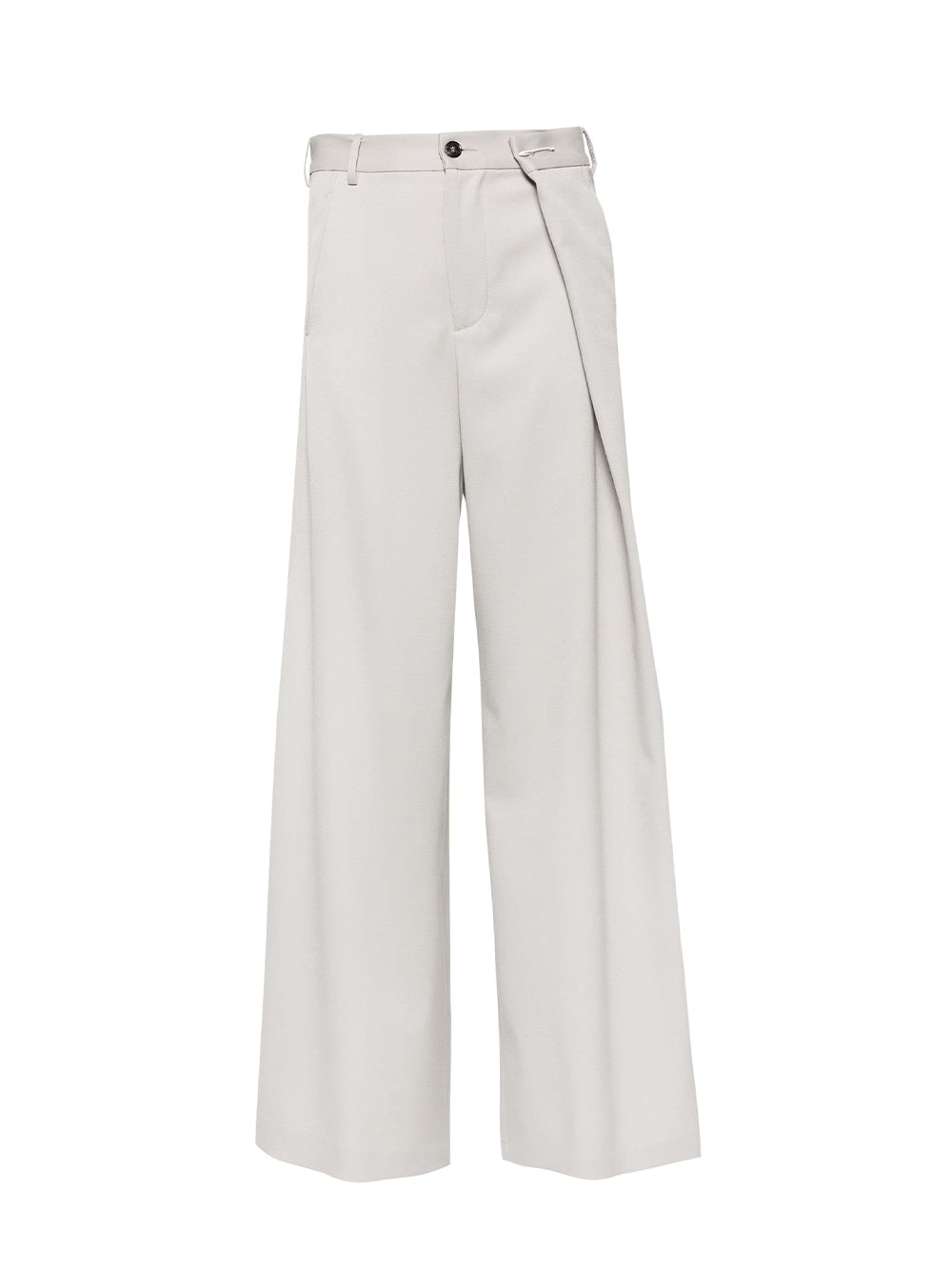 Tailoring Wool Trousers (Taupe)