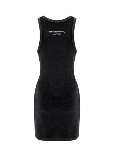 Tank Mini Dress W/ Crystal Dragon Hotfix (Washed Pepper)