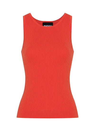 Tank Top With Patch (Orange)