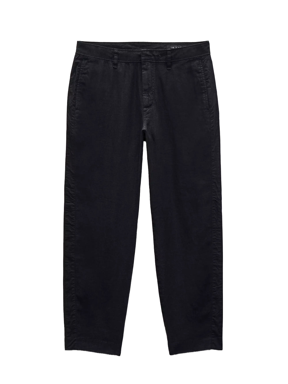Tapered Linen Trouser (Black)