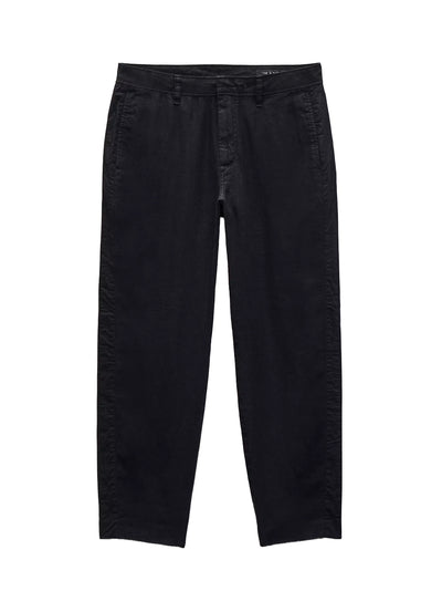 Tapered Linen Trouser (Black)