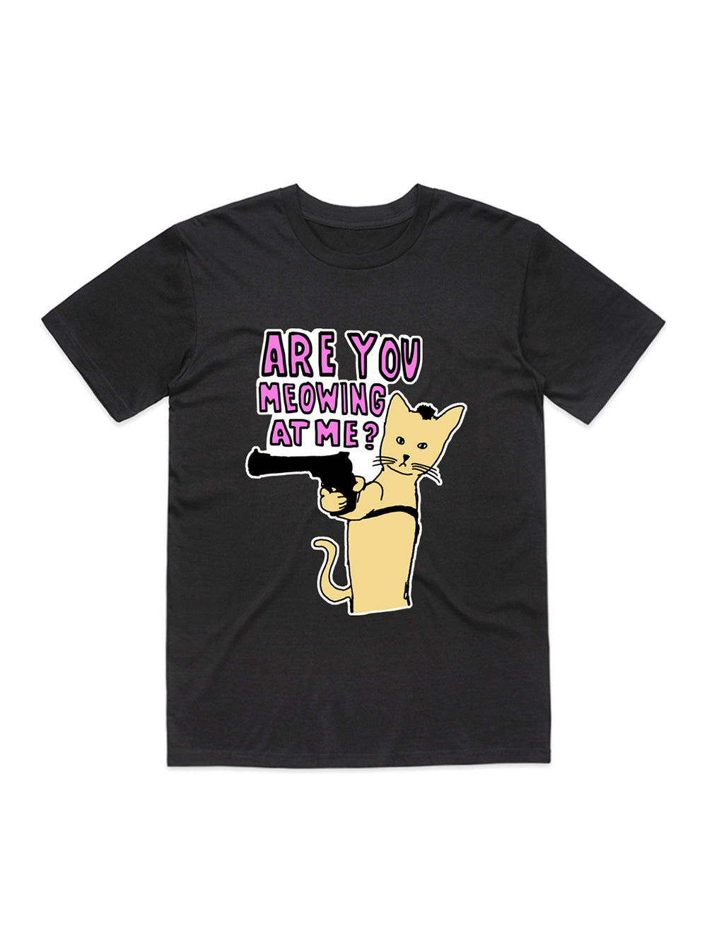 Taxi Cat T-Shirt (Black)