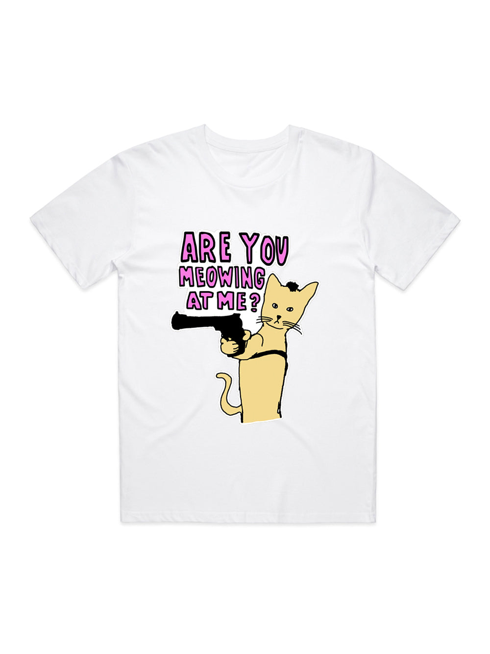 Taxi Cat T-Shirt (White)