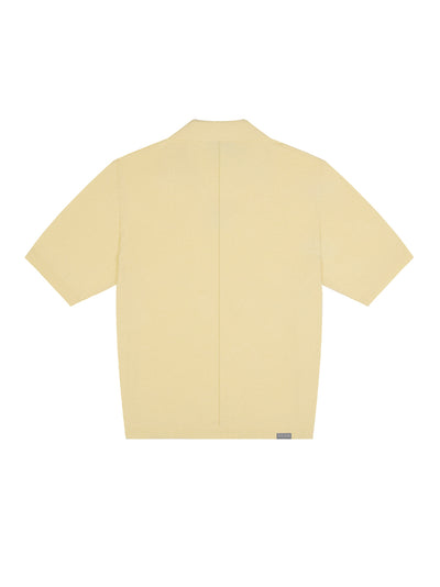 I See The Lights Knitted Short-Sleeve Polo Shirt (Anise Flower)