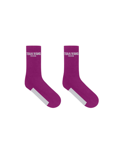 I See The Lights Logoed Crewsocks (Wild Aster)