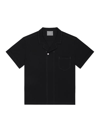 I See The Lights Short-Sleeve Zipper Shirt (Meteorite)