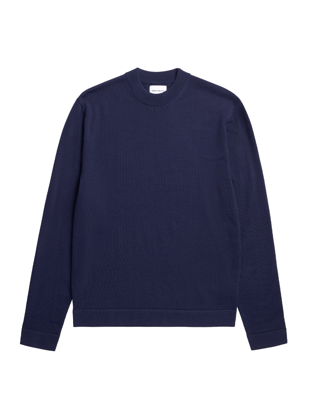 Tech Merino Crepe Crewneck (Dark Navy)
