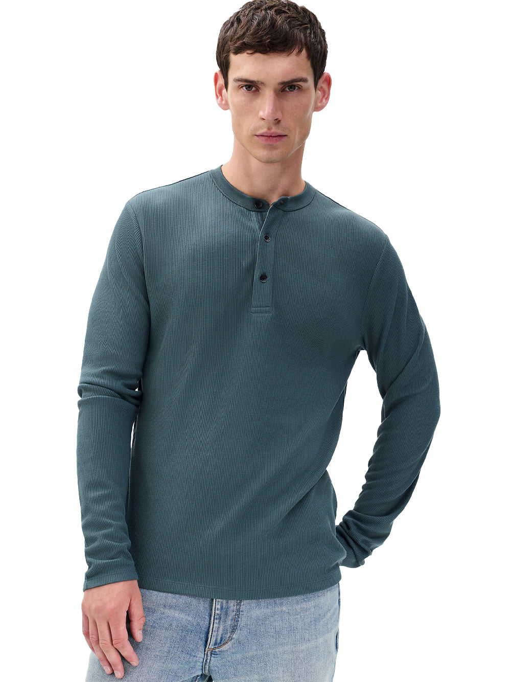 Tech Waffle Henley (Slate)