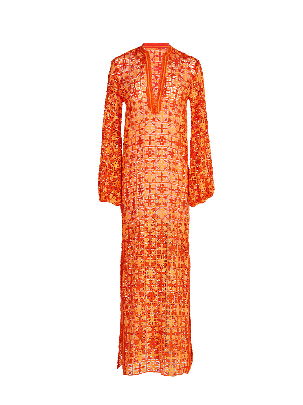 Thais Tunic (Red Orange Crochet)